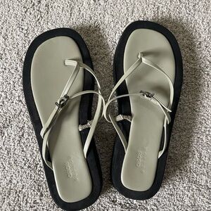 ASOS Sage and Black Women's Sandals